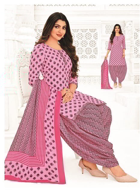 Pranjul 100% Cotton Printed Patiyala Ready Made Stitched Salwar Suits
