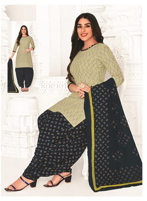 Pranjul 100% Cotton Printed Patiyala Ready Made Stitched Salwar Suits