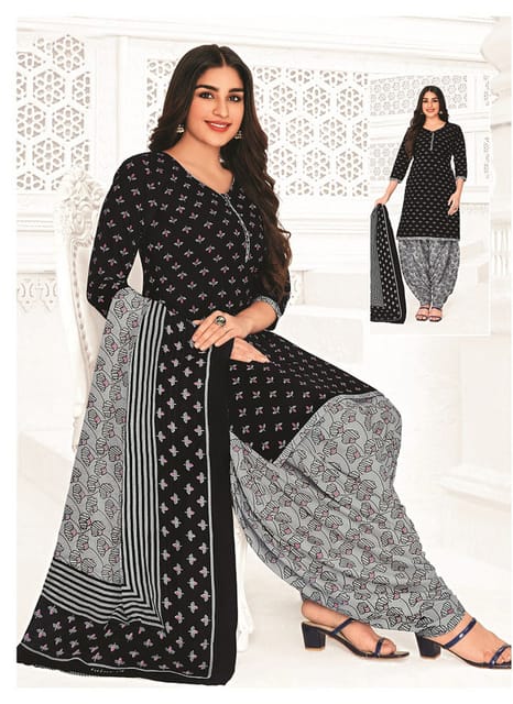 Pranjul 100% Cotton Printed Patiyala Ready Made Stitched Salwar Suits