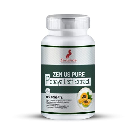 Zenius Pure Papaya Leaf Extract Capsule for Boosting Platelet Count