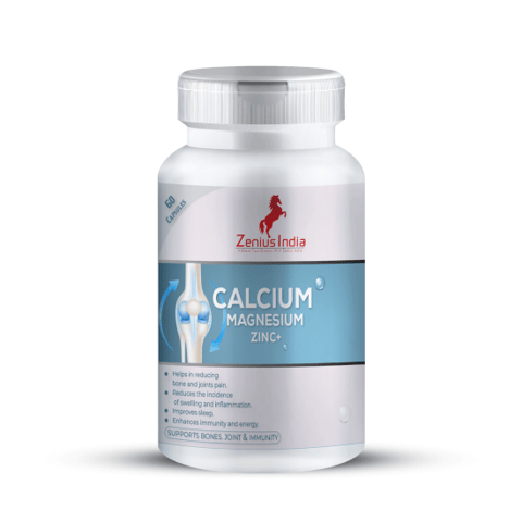 Zenius Calcium Capsules for Complete Bone Health & Joint Support & Vitamin D3 Supplement