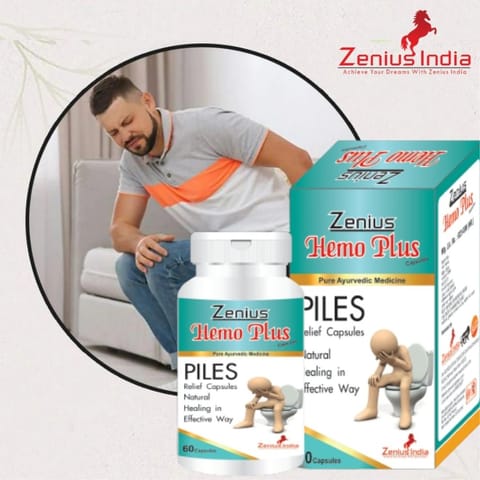 Zenius Hemo Plus Capsule for Piles Stop Capsule | Piles Treatment Medicine (60 Capsules)