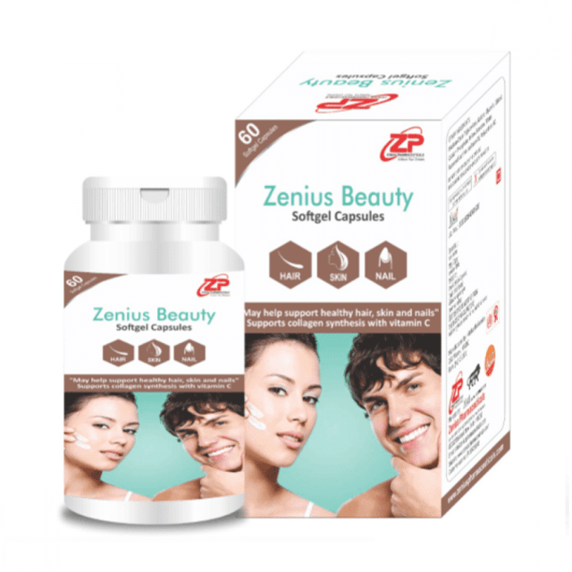 Zenius Beauty Capsule Beneficial Hair Growth, Healthy Skin, Nails Whitening (60 Capsules)