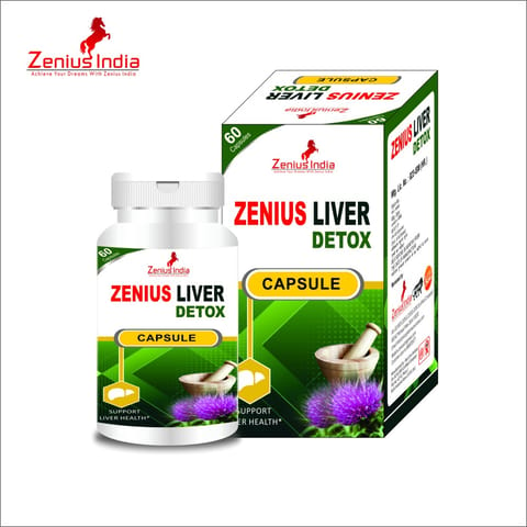 Zenius Liver Detox Casule for Liver Treatment Capsule | Liver Health Supplements (60 Capsules)