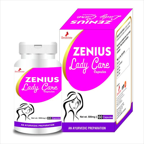Zenius Lady Care Capsule for Leucorrhoea Treatmentwhite Discharge Medicine