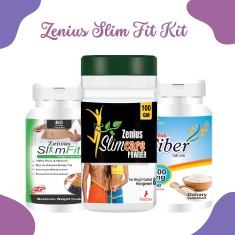 Zenius Slim Fit Kit for Weight Loss Medicine & Ayurvedic Fat Burner