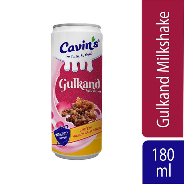 Cavins Gulkand Milkshake, 180 ml