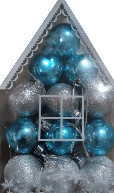12 Pcs Big Christmas Fancy Balls Ornaments for Xmas Tree - Shatterproof Christmas Tree Decorations Perfect Hanging Ball Multi Color (Merry Christmas Balloon)
