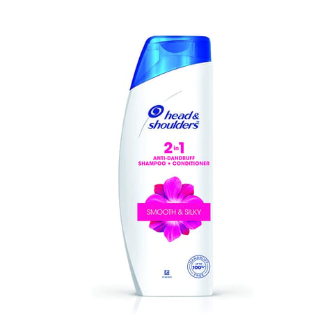 Head & Shoulders Smooth and Silky 2-in-1 Anti Dandruff Shampoo + Conditioner, 400ml