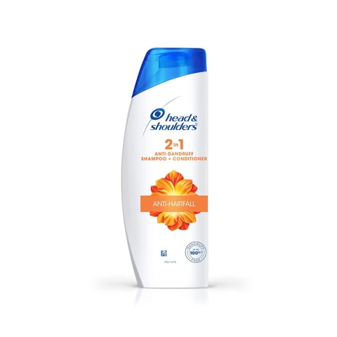 Head & Shoulders 2-in-1 Anti-Hairfall Anti-Dandruff Shampoo + Conditioner in One for Unisex, 400ml
