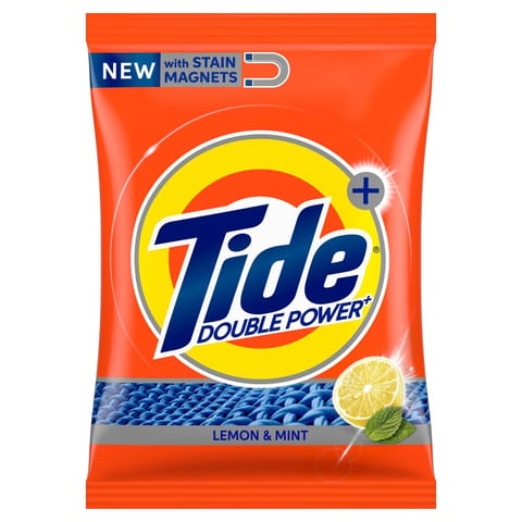 Tide Plus Detergent Washing Powder with Extra Power Lemon and Mint Pack - 500 g