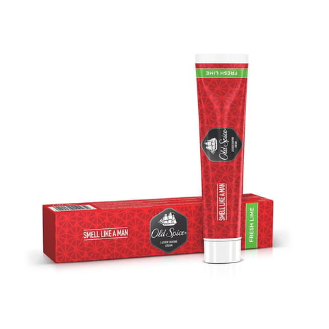 Old Spice Fresh Lime Pre Shave Cream, 70Gm