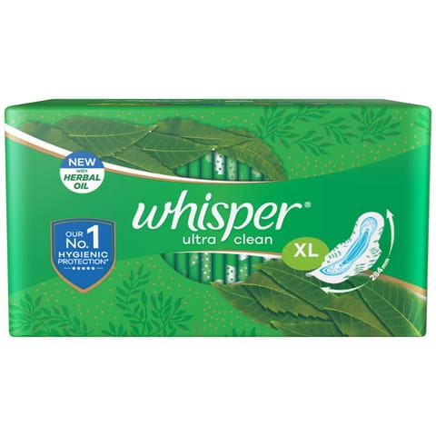 Whisper Ultra Clean XL Sanitary Pads