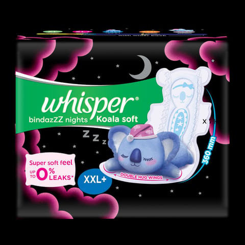 Whisper Ultra Night Sanitary Pads for Women - XXL