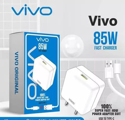 Vivo Travel Adapter Wall Fast Charger 85W