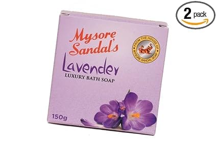 Mysore Sandal Lavender 150gms Luxury Bath Soap (Pack Of 2)