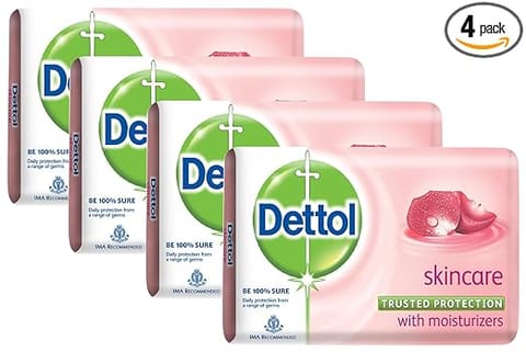Dettol Skincare Soap, 75g (Pack of 4)