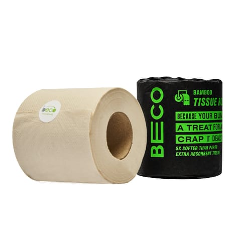 Bamboo Tissue Roll, Single Roll, 330 Pulls