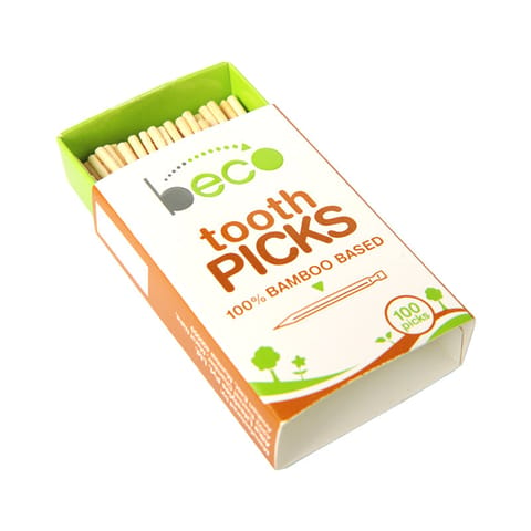 Beco Sustainable Bamboo Toothpick- 100 Picks