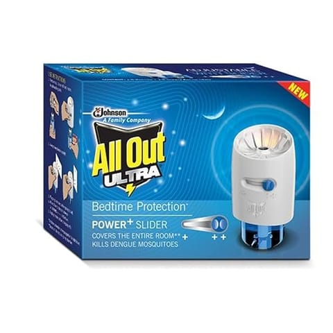 All Out Ultra Power+ Slider Mosquito Repellent Refill With Machine - 45Ml, Lotion, Patch, Granule