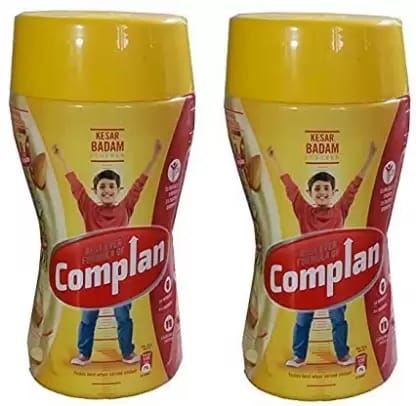 COMPLAN kesar badam flavour drink 200 gram pack of 2  (2 x 200 g)