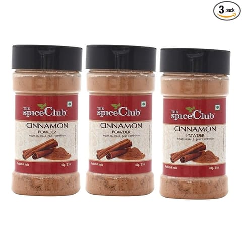 The Spice Club Cinnamon Powder 60gm (Pack of 3)