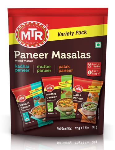 MTR Paneer Masala Variety Pack 36 Gm (Pack Of 3)