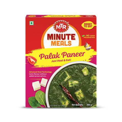 MTR Ready To Eat Palak Paneer 300 Gm