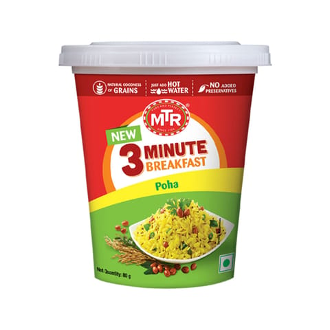 MTR 3 Minute Poha Cup 80 Gm