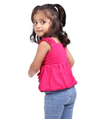All Kids Frock Top Alone Color Pink