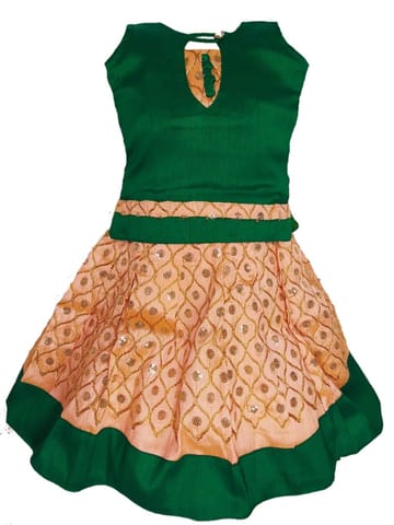 Girls Lehenga Choli / Pattu Pavadai JG Banaras