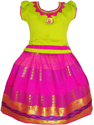 Girls Lehenga Choli / Pattu Pavadai DF Dew Drops