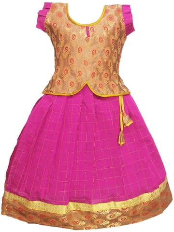 Girls Lehenga Choli / Pattu Pavadai SriCheck