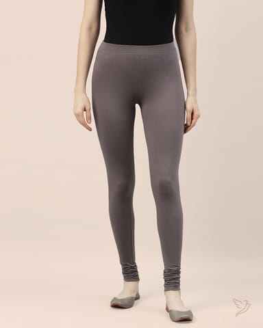 Women Cotton Churidar Legging - Anthrazite Grey