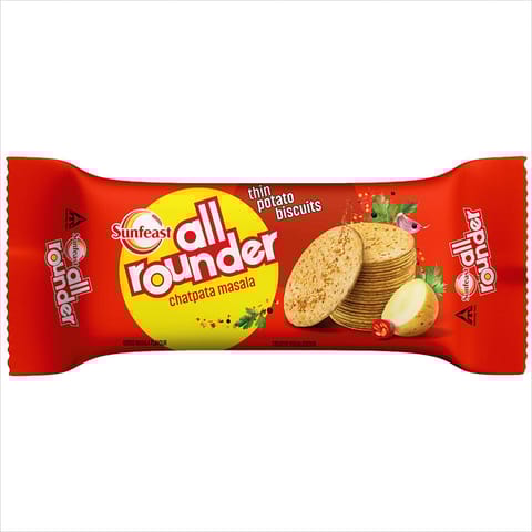 Sunfeast All Rounder Thin Potato Biscuits Chatpata Masala 75Gm