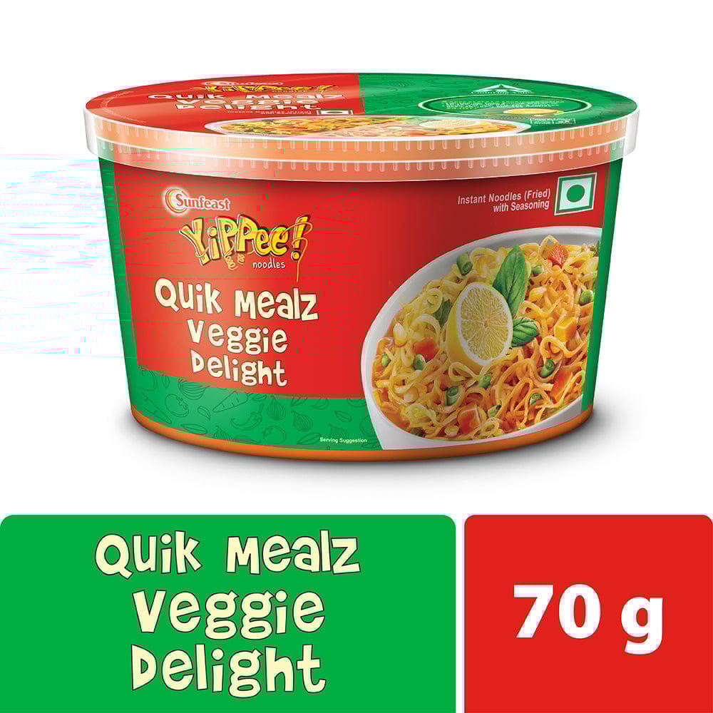 Sunfeast YiPPee! Quik Mealz Veggie Delight, 70Gm