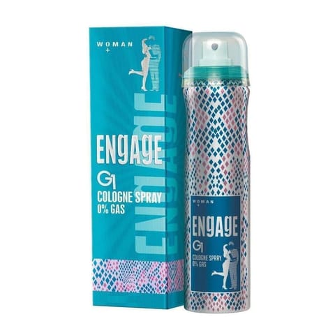 Engage G1 Cologne Spray- No Gas Perfume For Women, Floral And Sweet, Skin Friendly, 135Ml