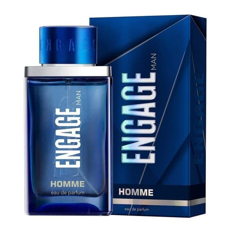 Engage Homme Eau De Parfum, Perfume For Men, 90Ml, Citrus & Woody, Skin Friendly