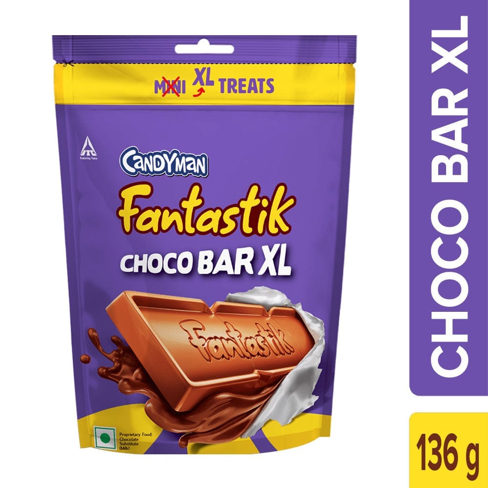 Candyman Fantastik Chocobar XL Treats 136Gm