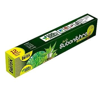 Eyetex Subanithra Herbal Mosquito Repellent Incense Sticks (12 Packs 10 Piece Each) - Chemical-Free, Eco-Friendly, Low Smoke Output, 100% Natural, Vegan, Cruelty-Free, Soothing Herbal Aroma, Wholesale Pack (1)