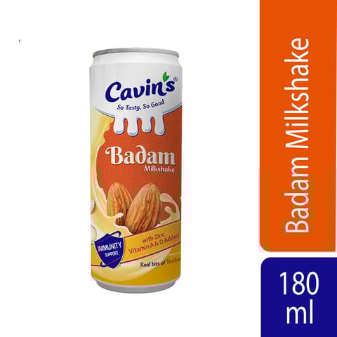 Cavins Badam Milkshake, 180 ml