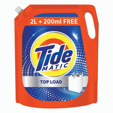Tide Matic Liquid Detergent 2L + 200 ml FREE ? Top Load Washing Machine