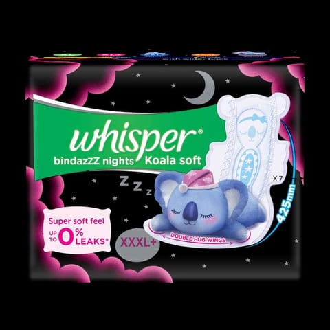 Whisper Ultra Night Sanitary Pads for Women - XXXL
