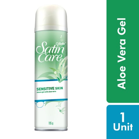 Venus Satin Care Sensitive Skin Pre Shave Gel with Aloe Vera - 195g