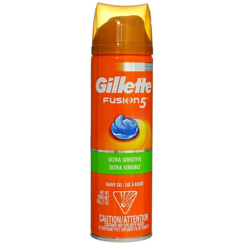 Gillette Fusion Shave Gel Ultra Sensitive 200gm