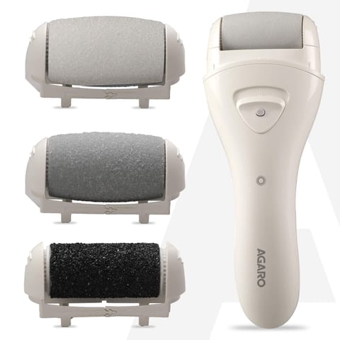 AGARO Callus Removers Rechargeable with 3 Heads