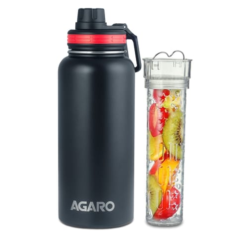 AGARO Imperial Vacuum Flask 1L, Tritan Infusion
