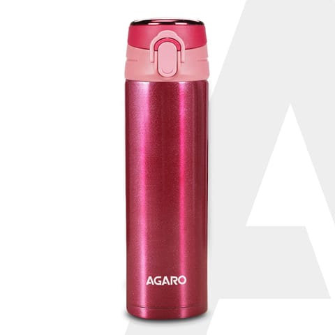 AGARO Galaxy Vacuum Flask 500ml Cherry Red