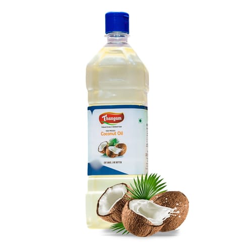 Thangam Coconut Oil Multipurpose Usage Daily Cooking Keto Friendly Naturally Cholesterol Free