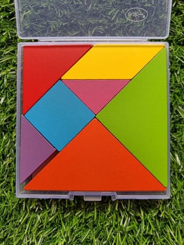 Wooden Tangram Puzzle With Box